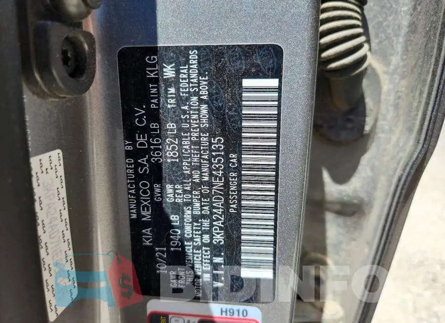 3KPA24AD7NE435135 Photo# 12