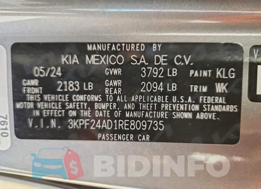 3KPF24AD1RE809735 Photo# 12