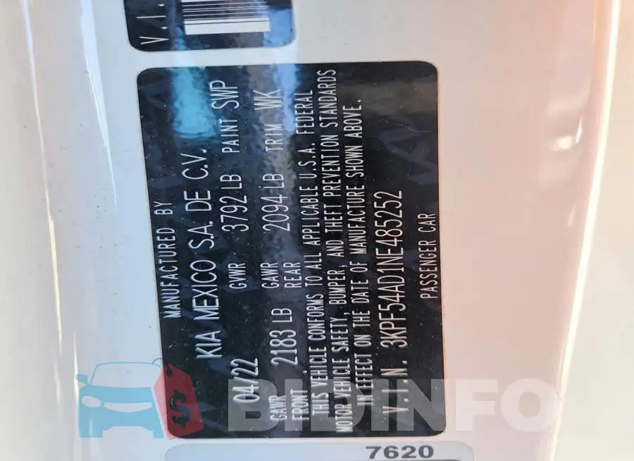 3KPF54AD1NE485252 Photo# 13