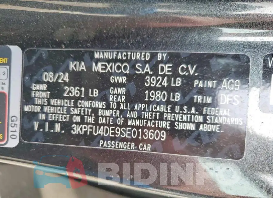 3KPFU4DE9SE013609 Photo# 13