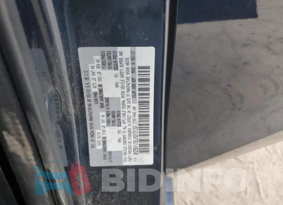 3MZBN1V38JM213132 Photo# 12