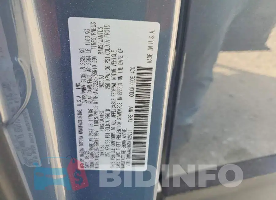 7MMVAAEW6SN129291 Photo# 13
