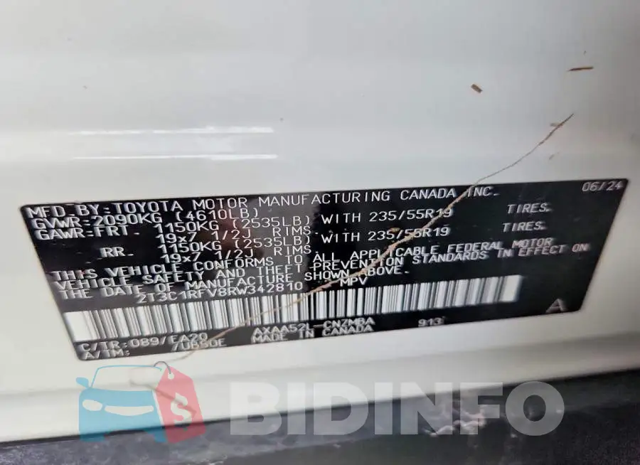 2T3C1RFV8RW342810 Photo# 13