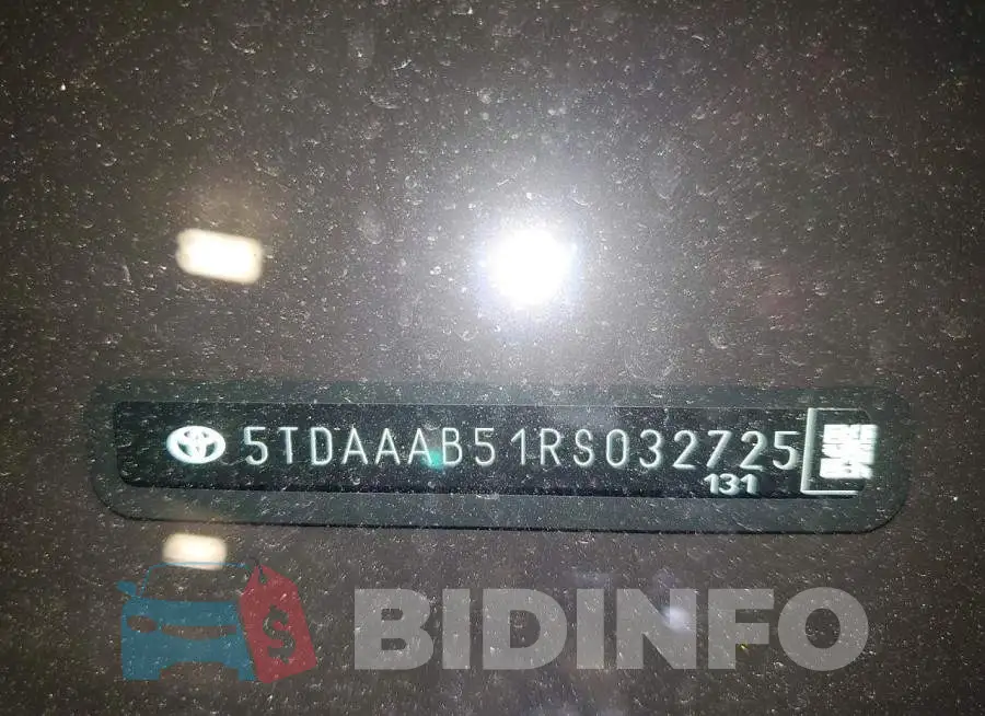 5TDAAAB51RS032725 Photo# 13