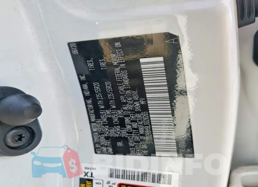 5TDDZRBH9LS028265 Photo# 13