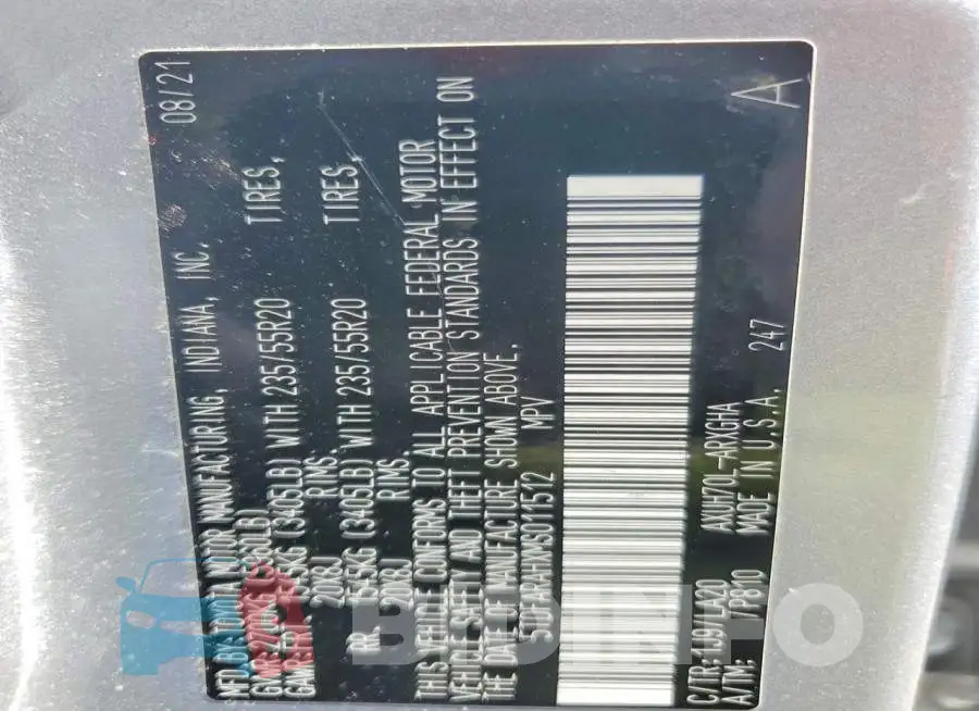 5TDFARAHXMS011512 Photo# 14