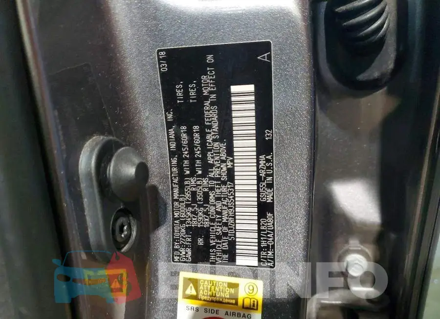5TDJZRFH9JS545317 Photo# 13