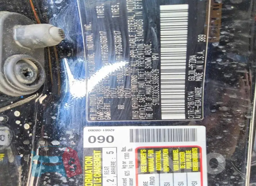 5TDZZ3DC5LS086426 Photo# 13
