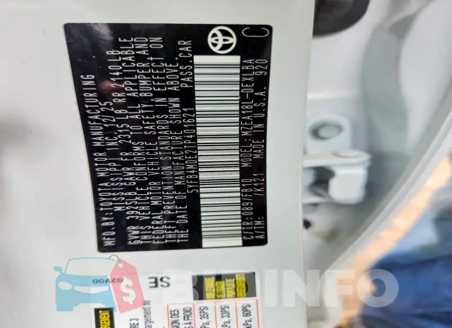5YFB4MDE2TP401621 Photo# 12