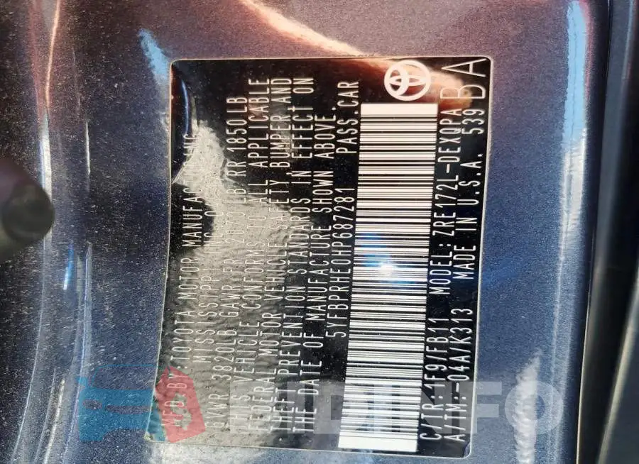5YFBPRHE0HP687281 Photo# 12