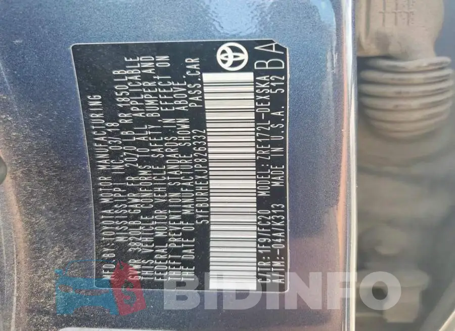 5YFBURHEXJP826332 Photo# 12