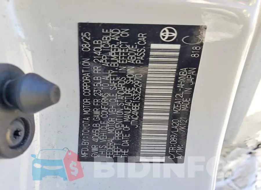 JTNC4MBE1S3252970 Photo# 13
