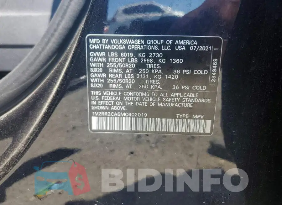 1V2RR2CA5MC602019 Photo# 13