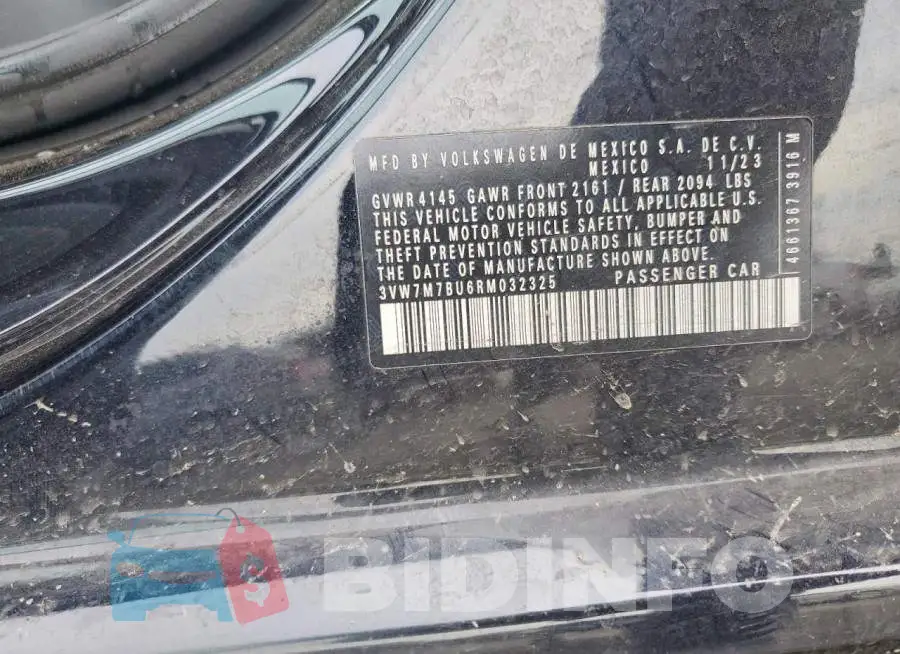 3VW7M7BU6RM032325 Photo# 12