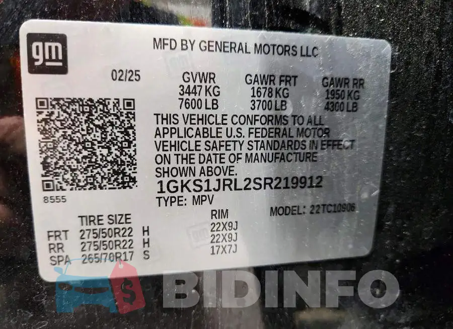 1GKS1JRL2SR219912 Photo# 13