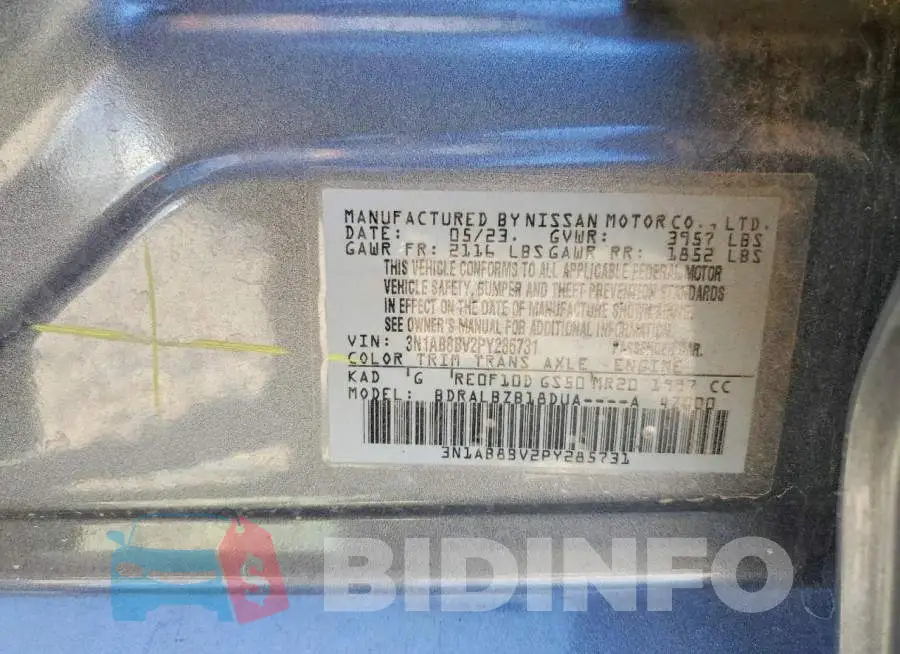 3N1AB8BV2PY285731 Photo# 12