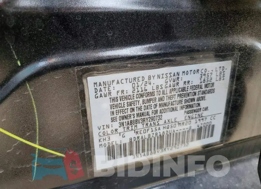 3N1AB8BV3RY290732 Photo# 12