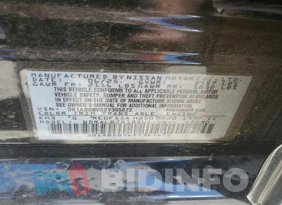 3N1AB8BV6SY365672 Photo# 12