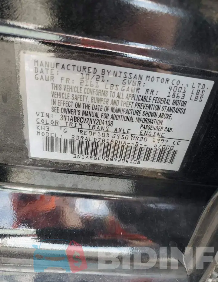 3N1AB8CV2NY204108 Photo# 12