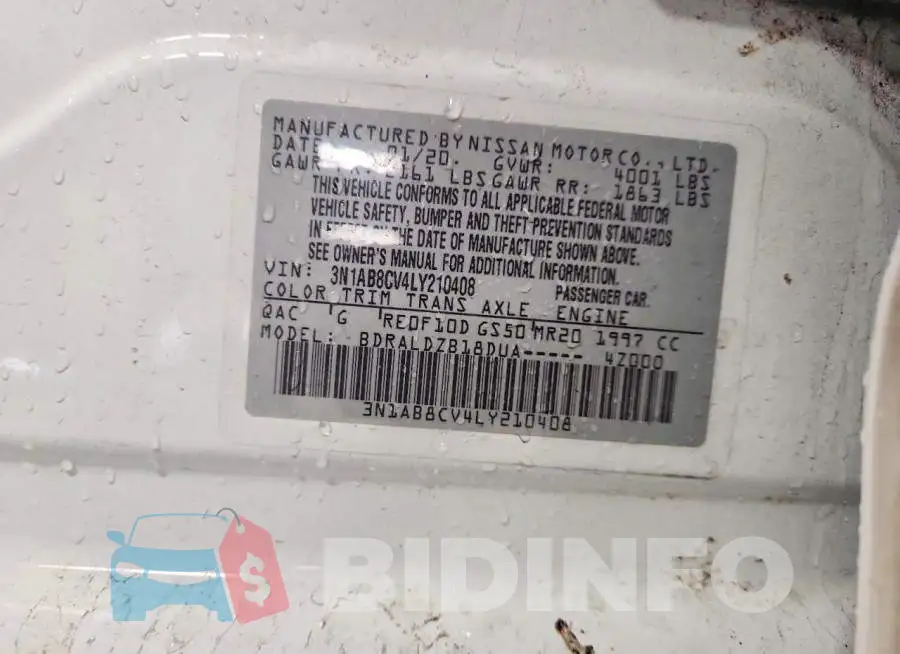3N1AB8CV4LY210408 Photo# 13