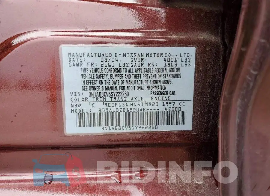 3N1AB8CV5SY222260 Photo# 13