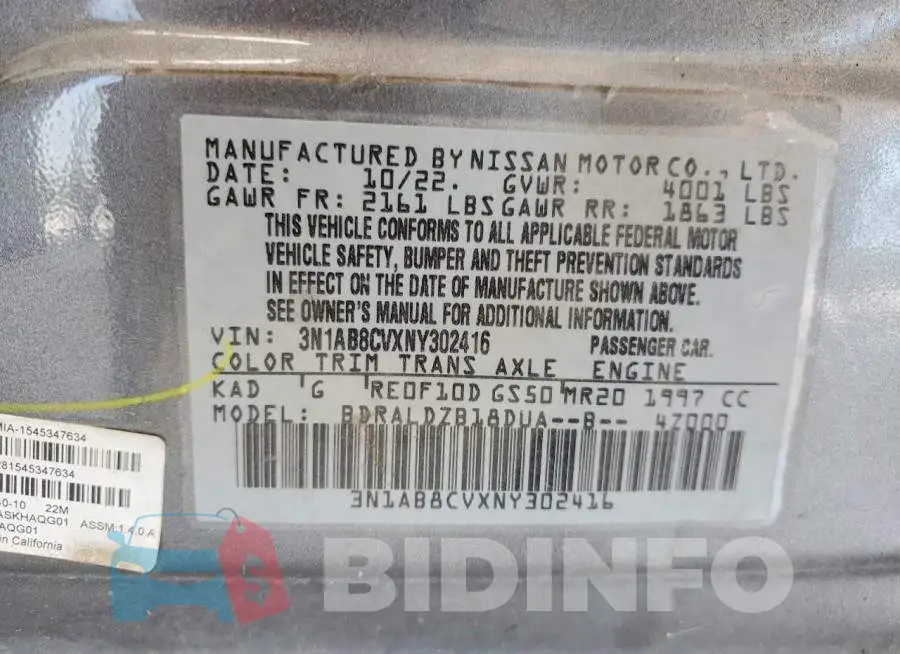 3N1AB8CVXNY302416 Photo# 12
