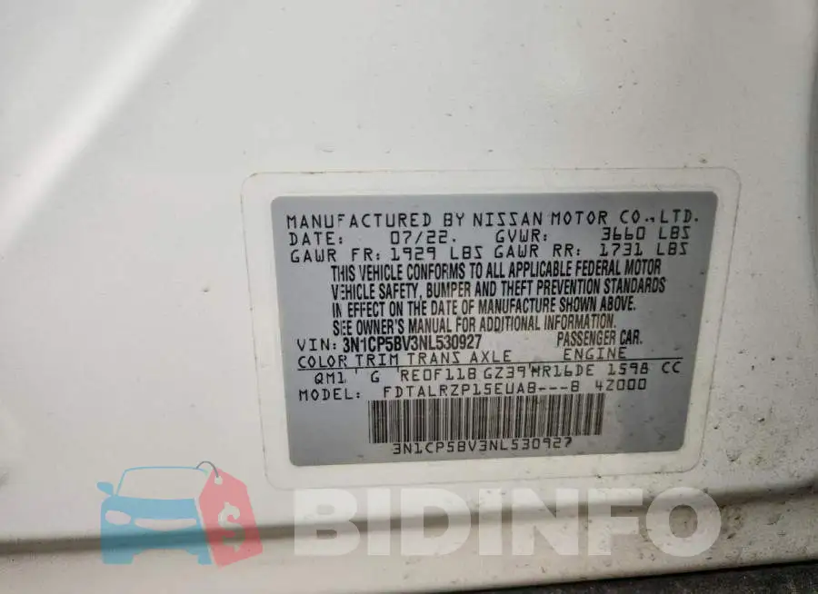 3N1CP5BV3NL530927 Photo# 13