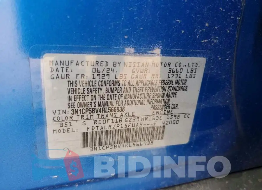3N1CP5BV4RL566938 Photo# 12