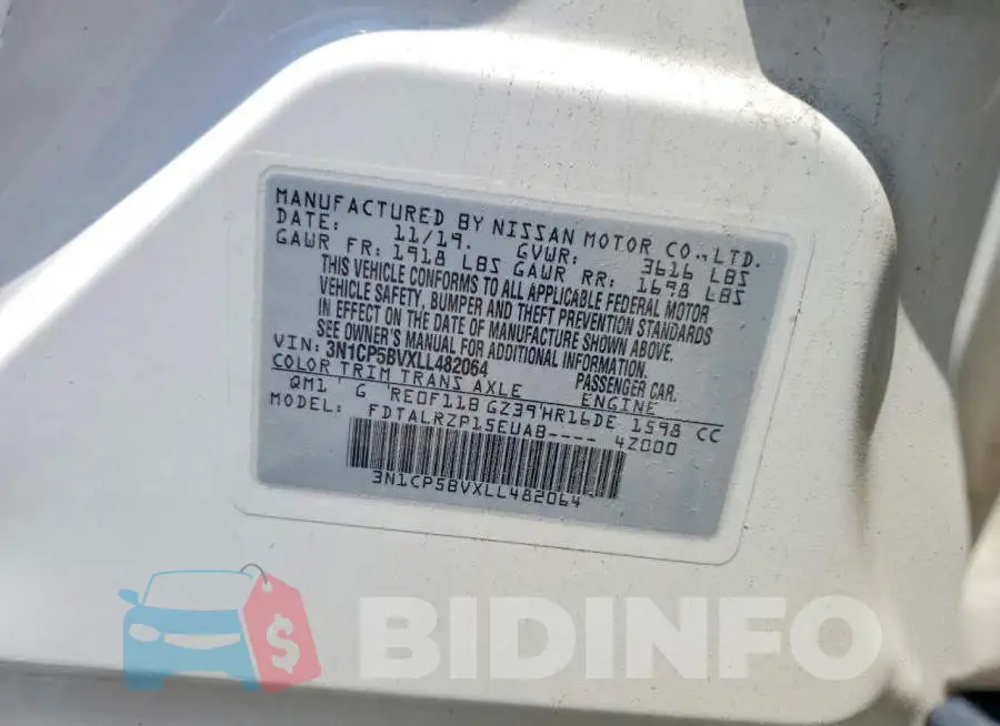 3N1CP5BVXLL482064 Photo# 13