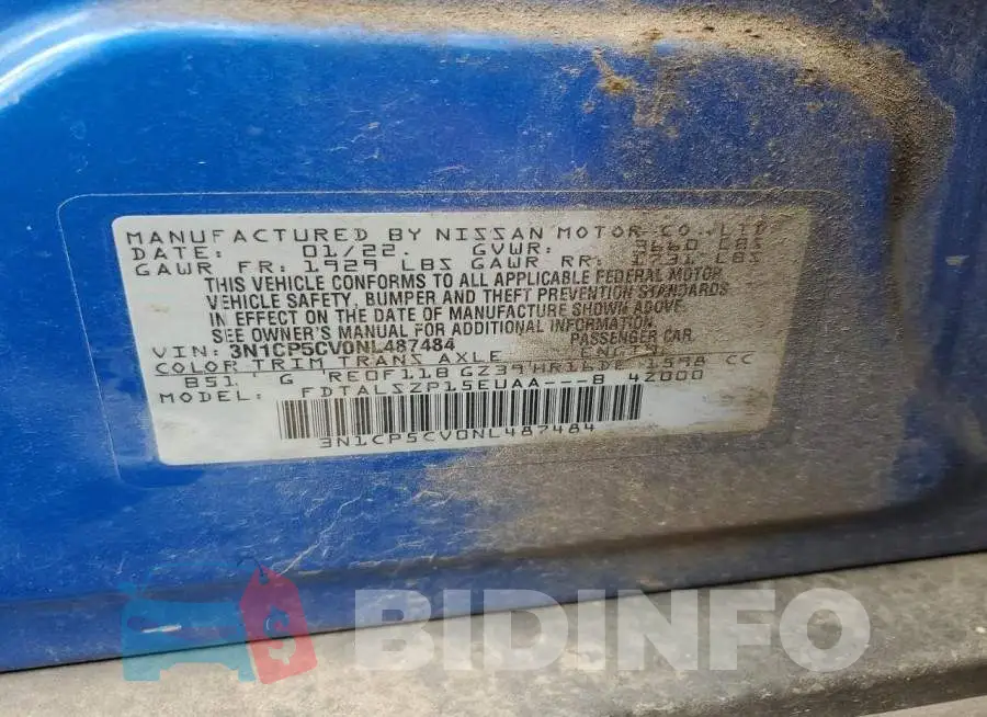 3N1CP5CV0NL487484 Photo# 13
