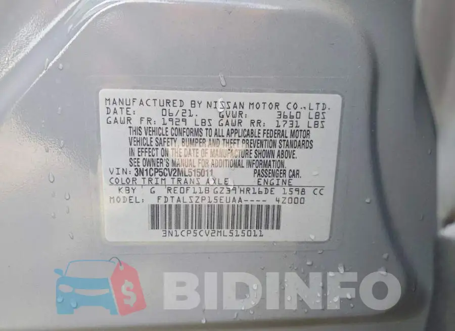 3N1CP5CV2ML515011 Photo# 13