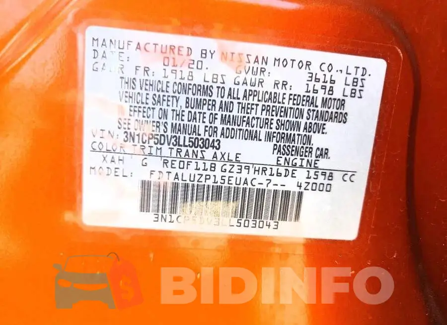 3N1CP5DV3LL503043 Photo# 12