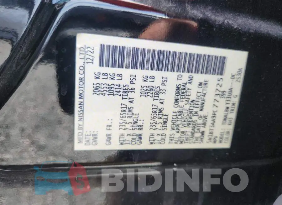 5N1BT3AA9PC773725 Photo# 13