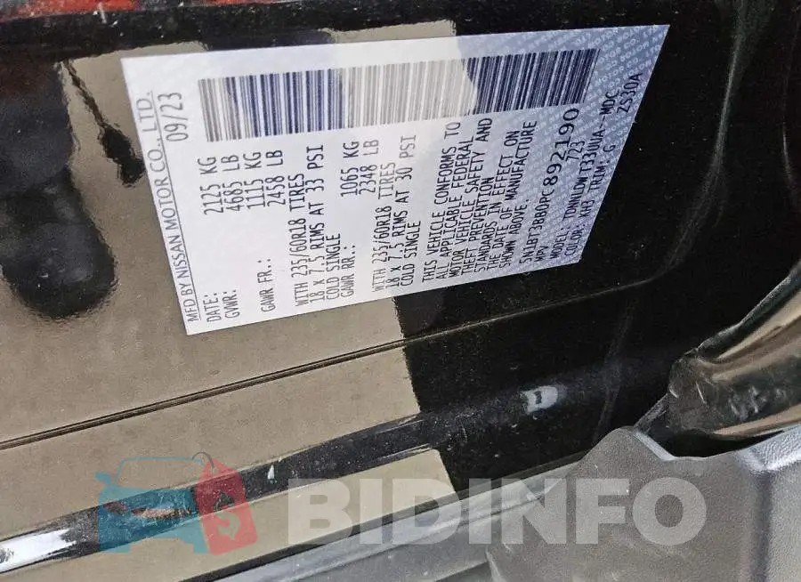 5N1BT3BB0PC892190 Photo# 13