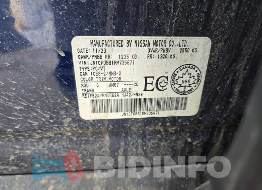 JN1CF0BB1RM735671 Photo# 13