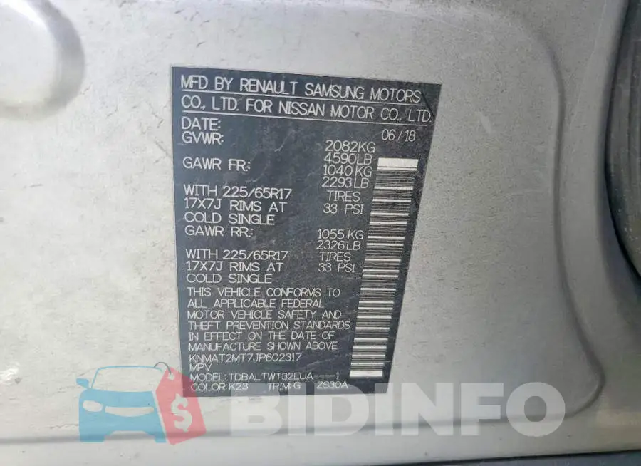 KNMAT2MT7JP602317 Photo# 13