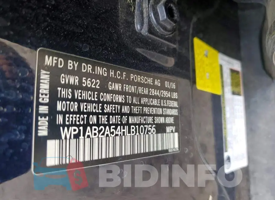 WP1AB2A54HLB10756 Photo# 13