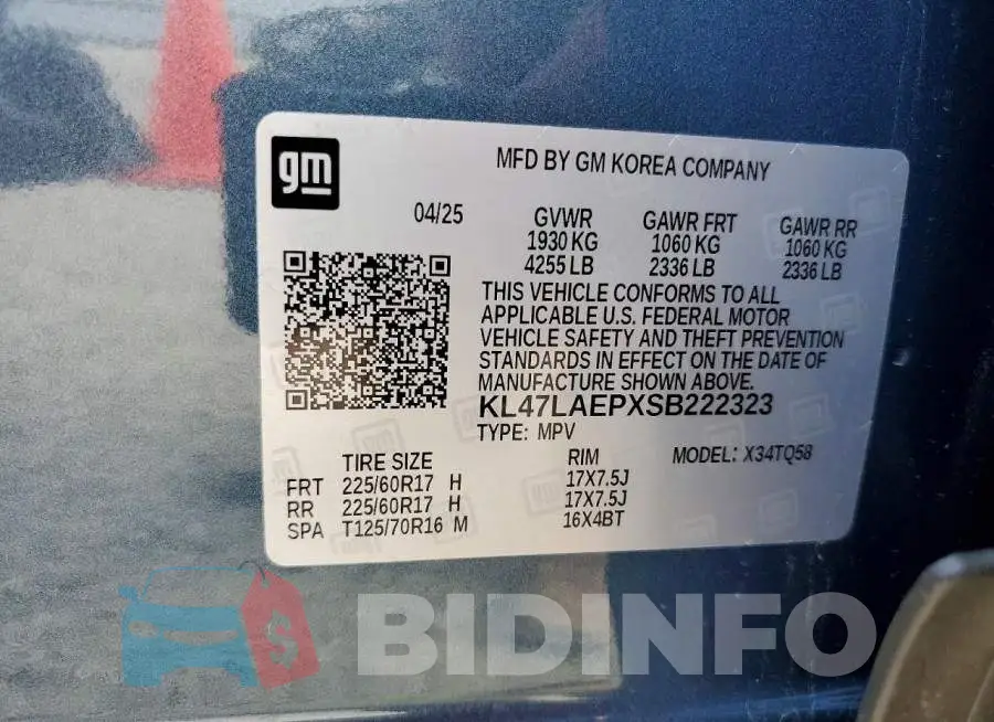 KL47LAEPXSB222323 Photo# 13