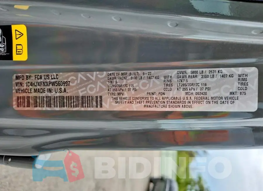 1C4HJXFNXPW560997 Photo# 13