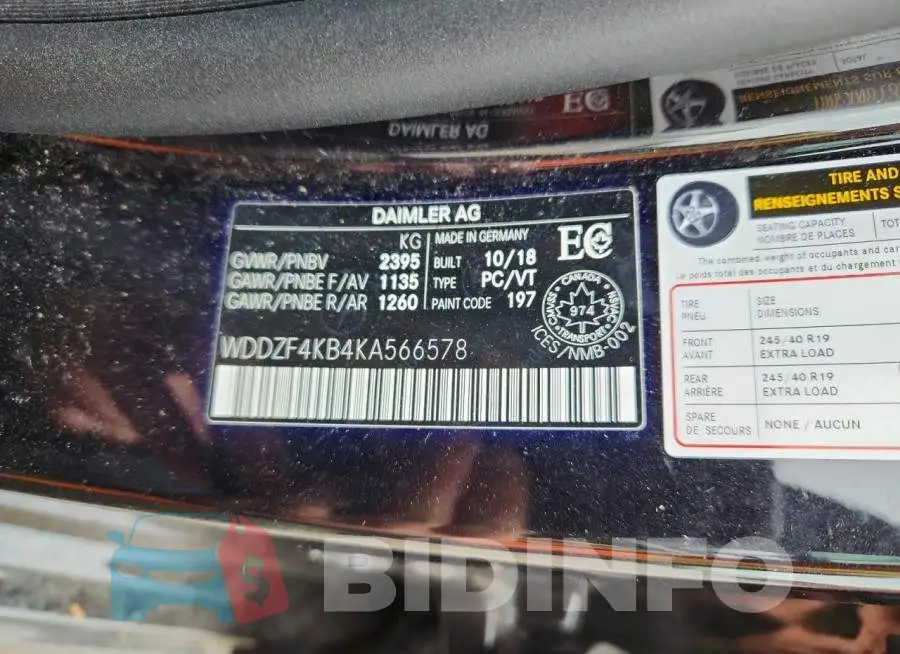 WDDZF4KB4KA566578 Photo# 12