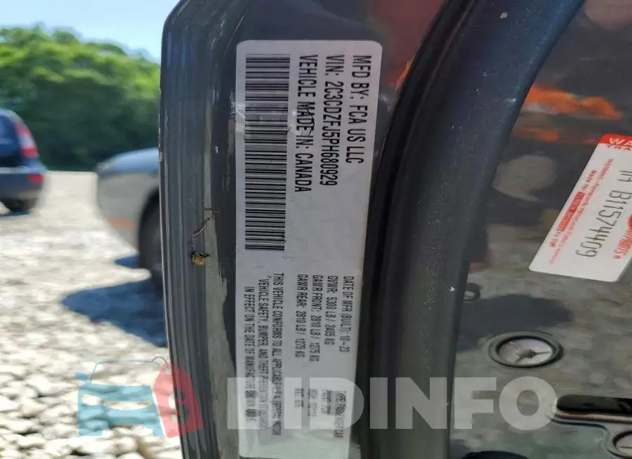 2C3CDZFJ5PH680929 Photo# 13