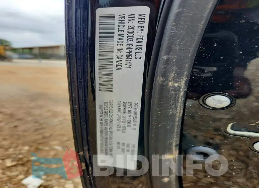 2C3CDZJG4PH641471 Photo# 13