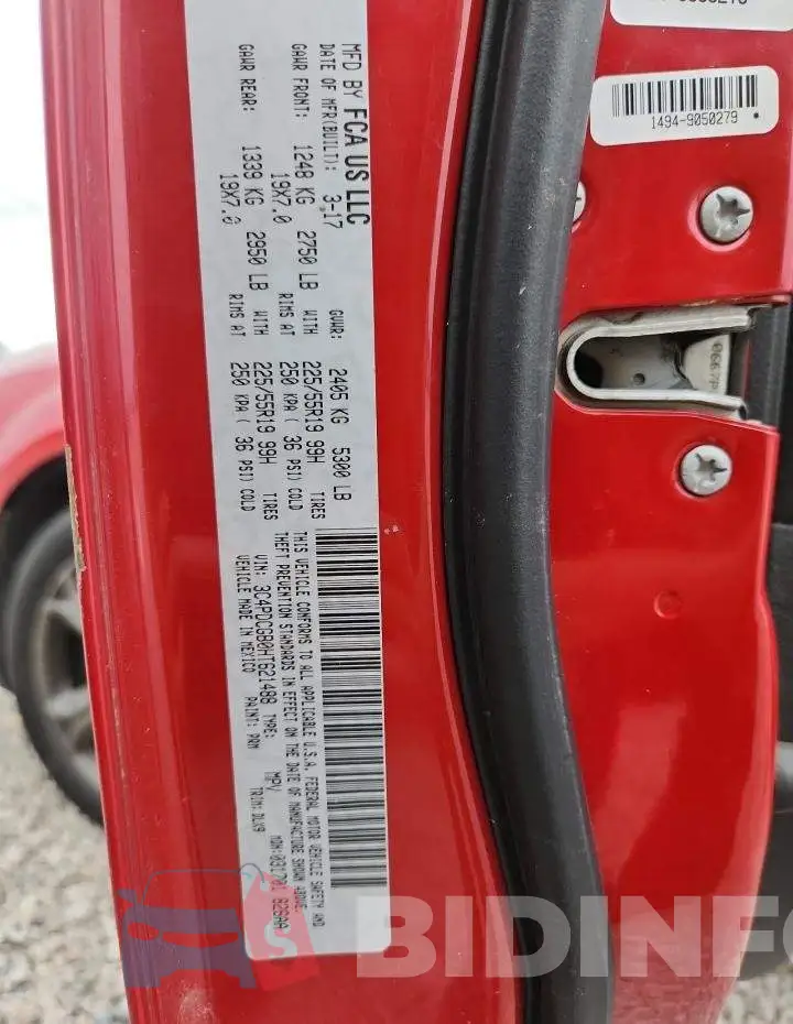 3C4PDCGB0HT621488 Photo# 13