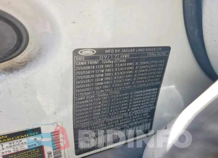 SALYB2RV5JA727467 Photo# 13