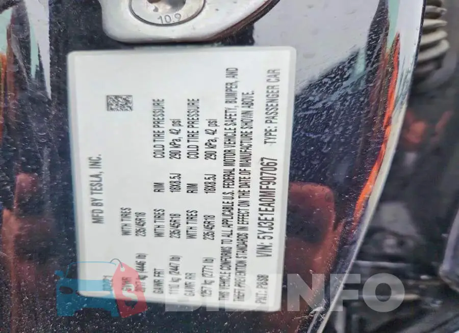 5YJ3E1EA0MF907067 Photo# 12