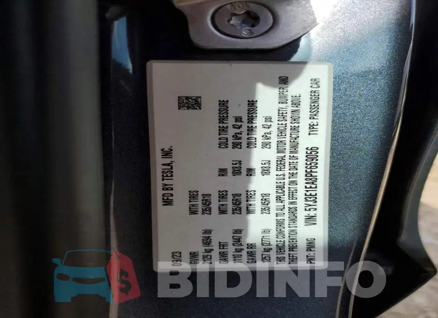 5YJ3E1EA8PF659056 Photo# 12