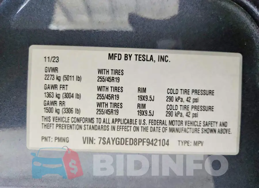 7SAYGDED8PF942104 Photo# 12
