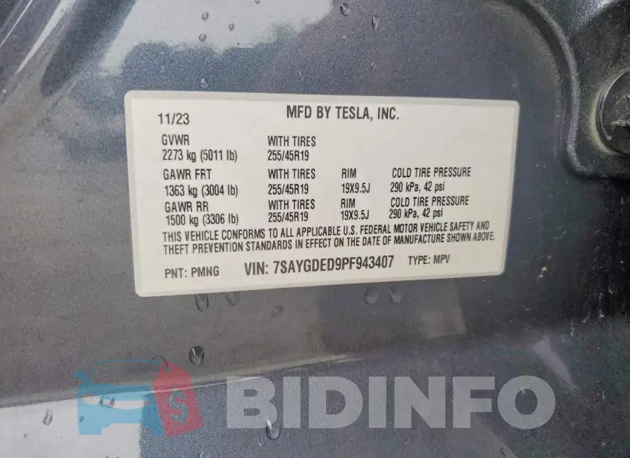 7SAYGDED9PF943407 Photo# 12