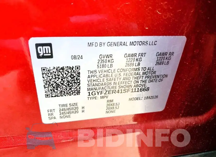 1GYFZER41SF111668 Photo# 13