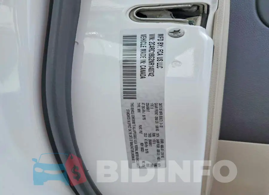 2C4RC1BG2NR140742 Photo# 14